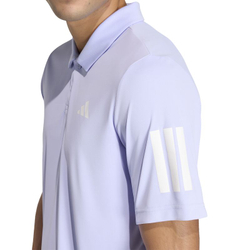 Мужское теннисное поло Adidas Club 3 Stripes - violet tone