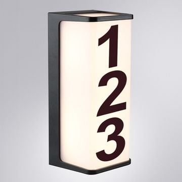 Уличный настенный светодиодный светильник 10W 4200K A6419AL-1BK чёрный Lancia Arte Lamp