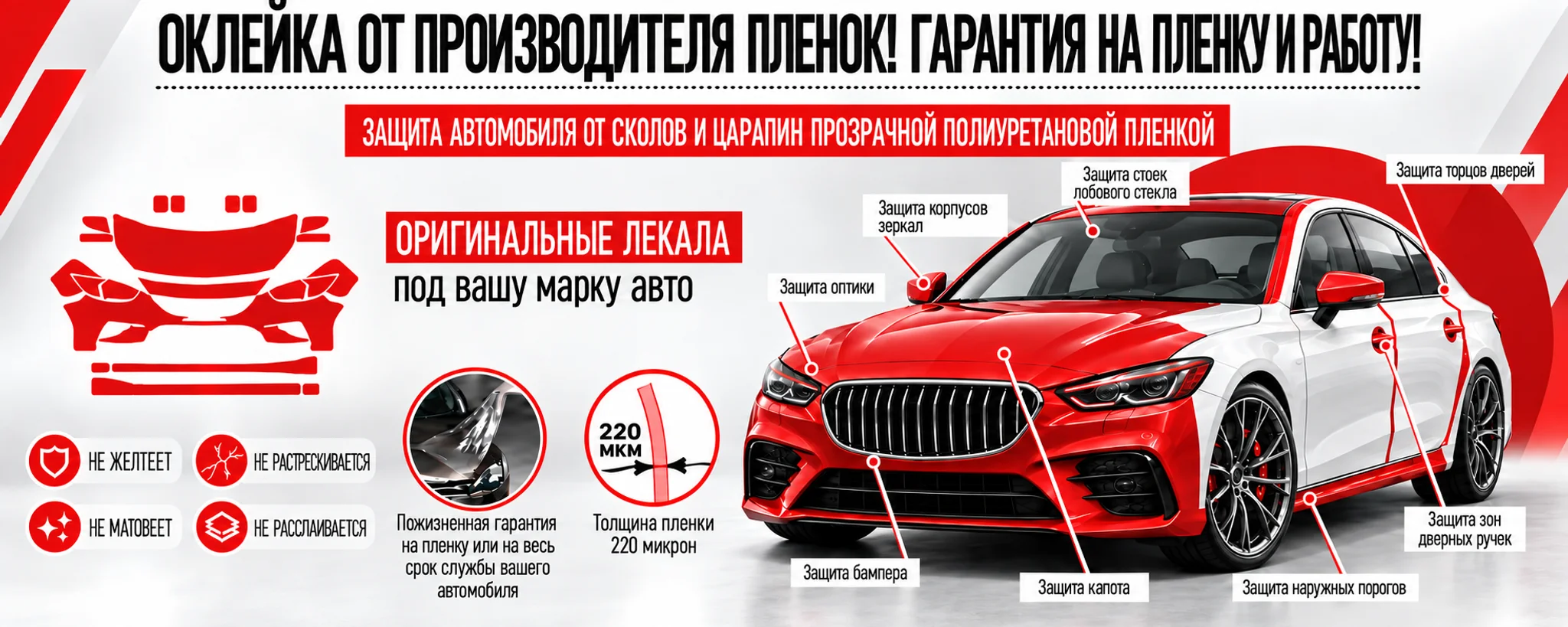 Профессиональная оклейка плёнкой