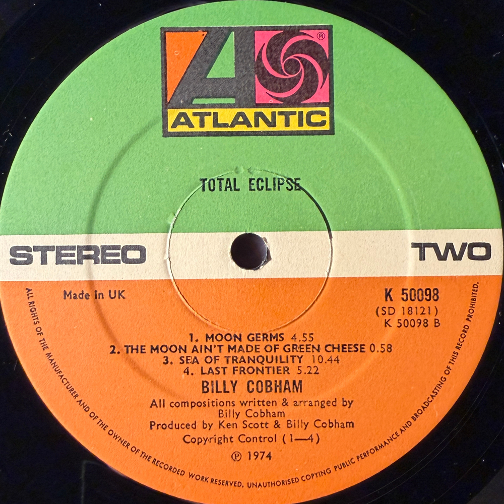 Billy Cobham ‎– Total Eclipse (Англия 1974г.) Т