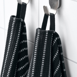 IKEA BROKGINST  (ИКЕА БРОКГИНСТ)  -  Полотенце для рук - чёрное 50x100 см