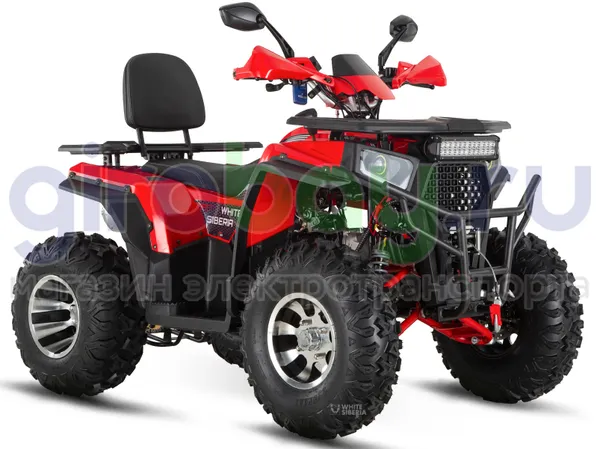 Бензиновый квадроцикл WHITE SIBERIA BARS 200CC PRO (Красный) фото №6