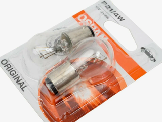Автолампа  Р 12-21+4 (P21/4W) 2конт (смещ штифт) (BAZ15d) Osram (бл2шт) #7225-2BL ORIGINAL