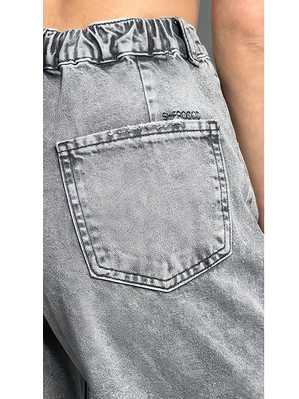 Шорты джинсовые удлиненные Багги baggy