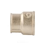 Муфта латунь никель переходная Ду 32х25 (1 1/4"х1") ВР/ВР VALFEX VF.240.N.114.100