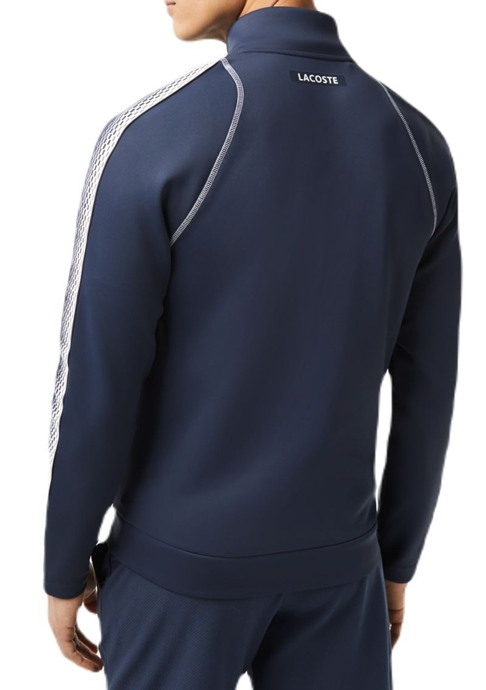 Мужская теннисная кофта Lacoste Tennis x Daniil Medvedev Zipped Sweatshirt - небесный
