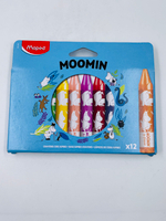 Мелки восковые разноцветные Moomin Jumbo 12 цветов