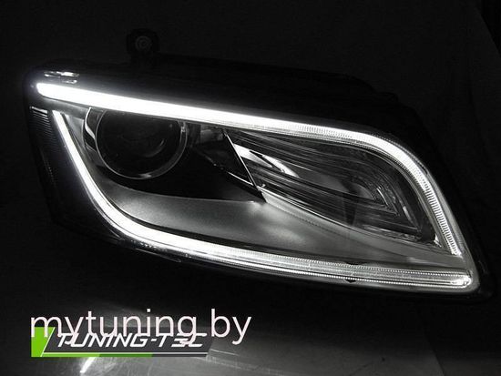 Передние фары для Audi Q5 (12-17) хромированная