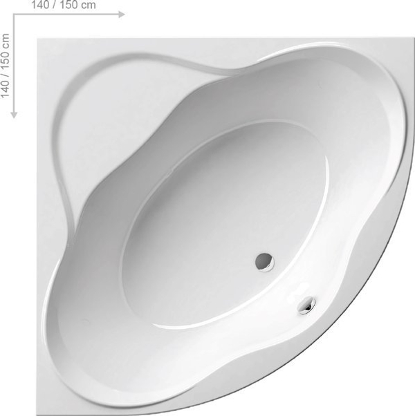 Ванна акриловая Ravak New Day 150x150 C661000000