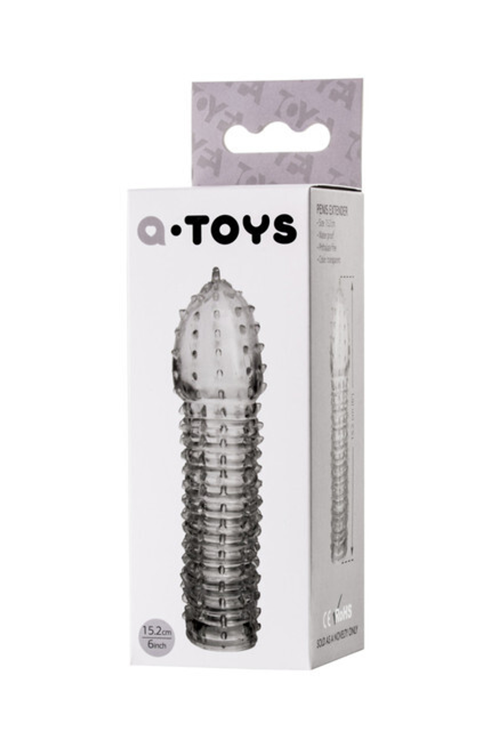 Стимулирующая насадка на пенис A-Toys (Цвет: прозрачный)