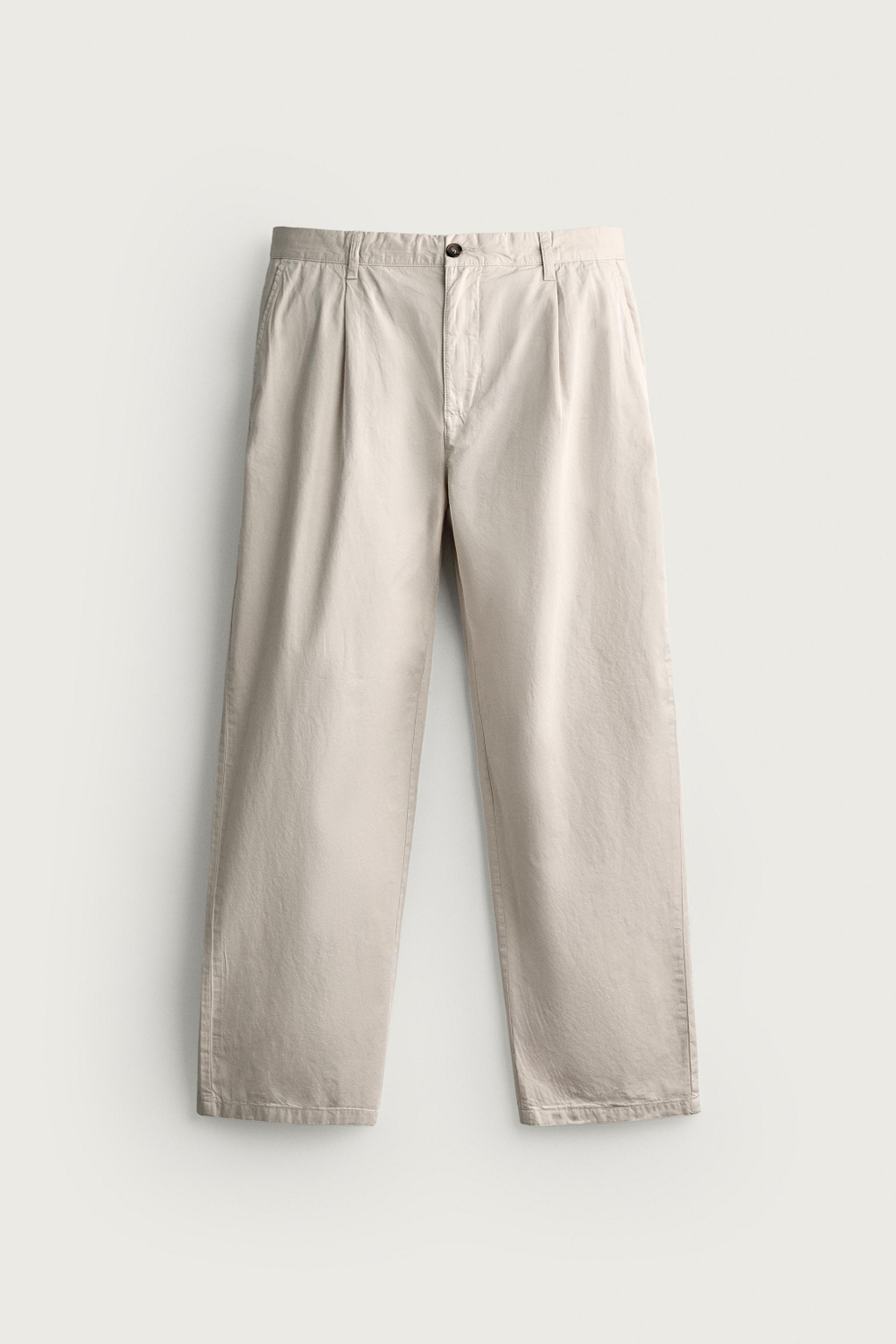 БРЮКИ ЧИНОС STRAIGHT FIT СО СКЛАДКАМИ — ZARA · 4676/407