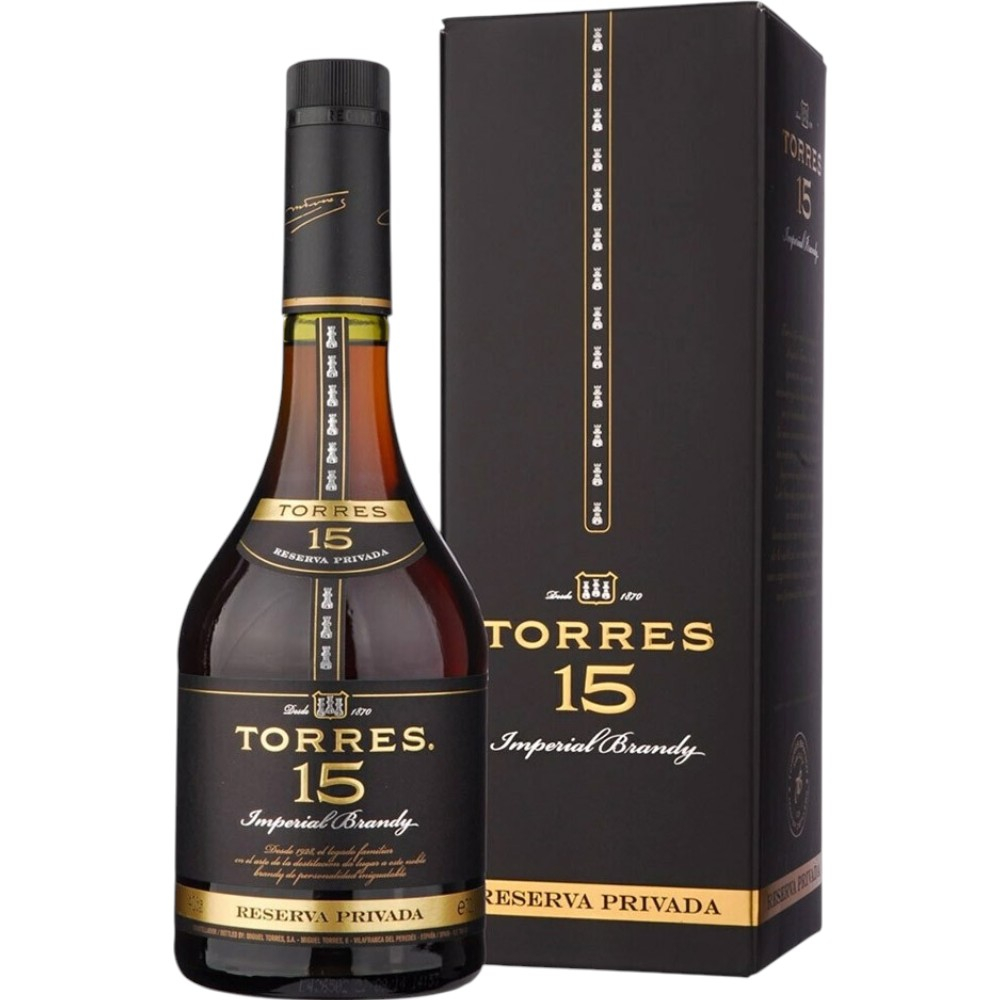 Бренди Torres 15 Reserva Privada 0,7 л. В подарочной коробке
