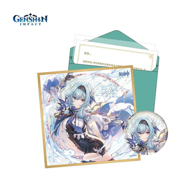 Набор Значок, Сикиси, Конверт, Письмо, Наклейка Day of Destiny Series Eula — Genshin Impact