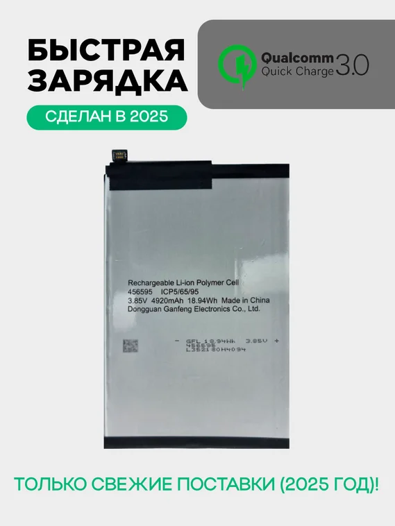 Аккумулятор для Tecno Camon 19/CI6n 5000mAh (BL-49LT)