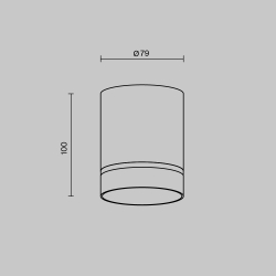 Потолочный светильник Technical C085CL-9W3K-W