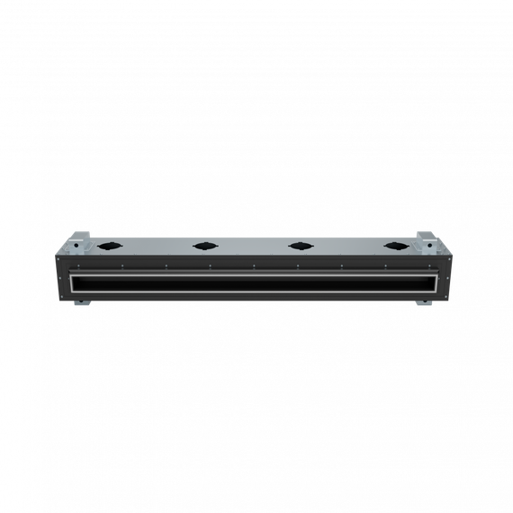 Flexag RA-1-1000-30-B щелевой диффузор с КСД под натяжной потолок, черный