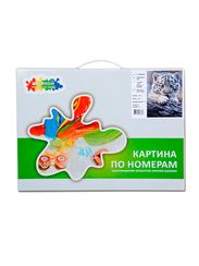 Nömrələr ilə rəngləmə \ Картина по номерам Бенгальский тигренок на бревне