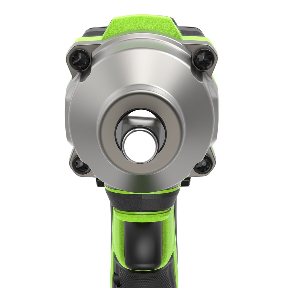 Гайковерт ударный акк. Greenworks IW5500, 24V, б/щет, 1/2'', 500Нм, 3 режима, 1х4Ач,ЗУ,кор (3805007CUB)
