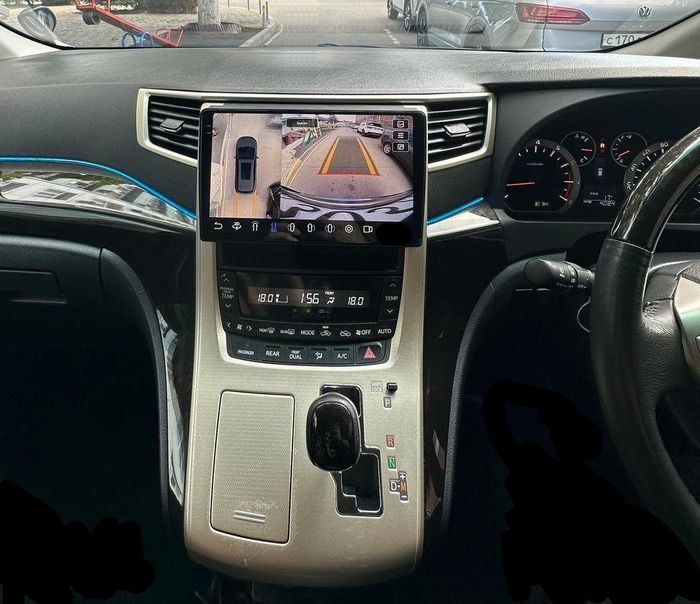 Магнитола для Toyota Alphard 20, Vellfire 2008-2014 (более 10 динамиков, рамка-накладка 10) - FarCar BX10-360-9536-10F2B монитор 10.36" 2K QLED на Android 13, Быстрая, CarPlay, 4G SIM-слот, 4 камеры в комплекте