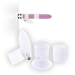 Набор белых насадок на вибратор Vibrator Upgrade Kit (Цвет: белый)
