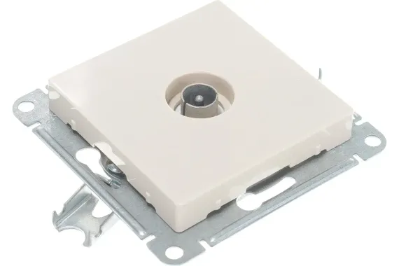Розетка TV Systeme Electric ATLASDESIGN оконечная бежевая 36003