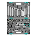 Набор инструментов, 1/2", 1/4", CrV, пластиковый кейс 88 предметов Stels — фото 3