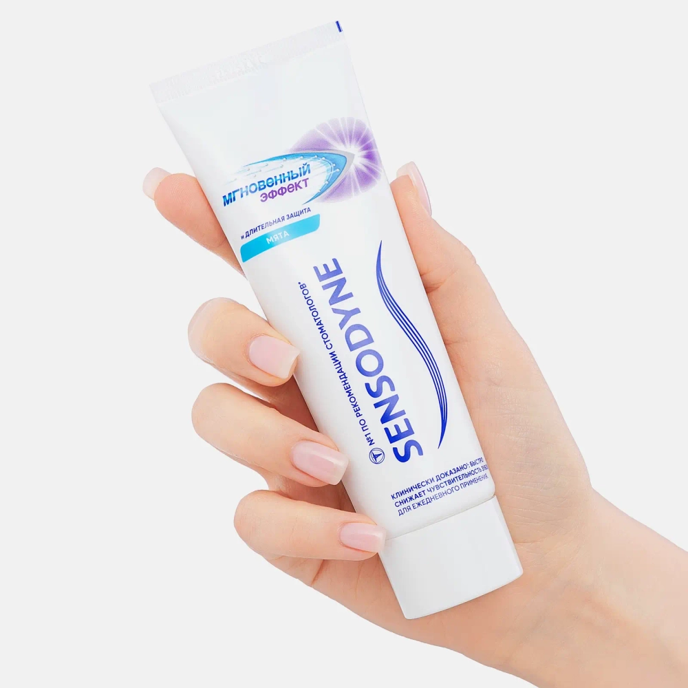 Зубная паста Sensodyne Мгновенный Эффект для чувствительных зубов с фтором 75мл