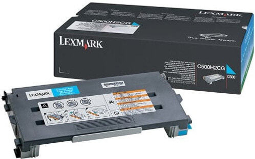 Lexmark C500H2CG тонерный картридж Подлинный Голубой