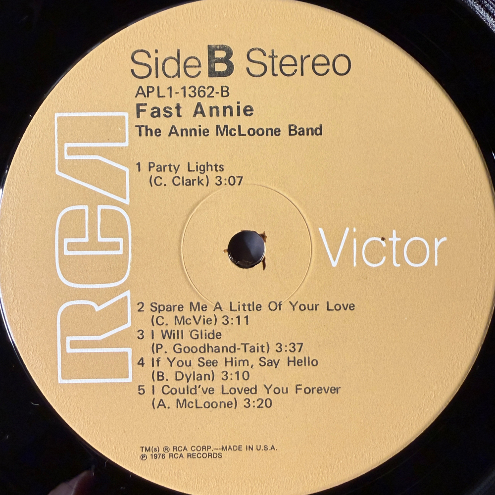 Annie McLoone ‎– Fast Annie (США 1976г.) Т