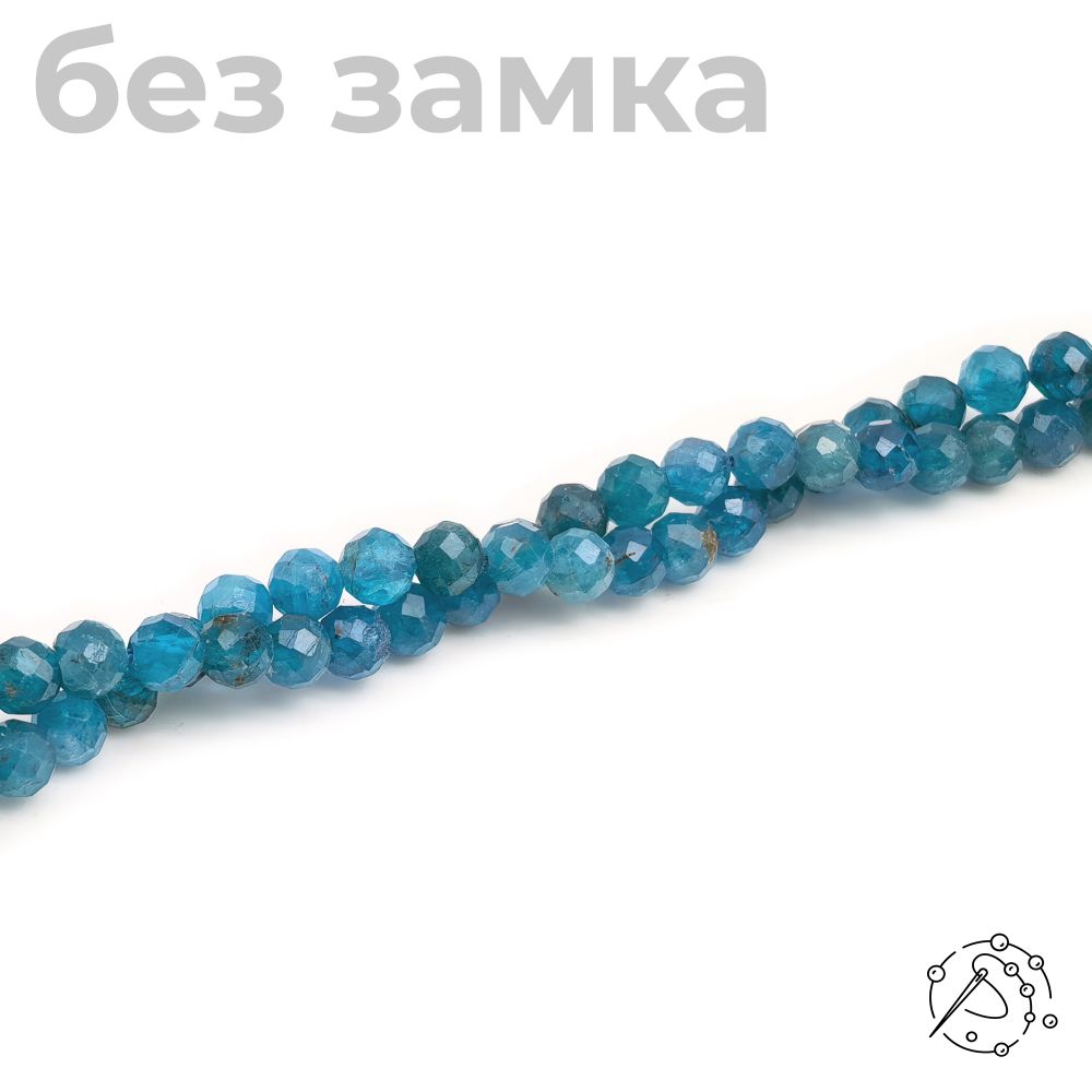 Нить из бусин Апатит, 3-4 мм с огранкой