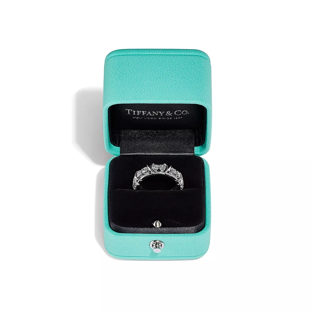 Кольцо из платины с 16 бриллиантами, Tiffany 💠 Schlumberger. Единственное в наличии