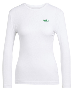Женская теннисная футболка   Adidas Pro Climacool 3/4 Long Sleeve - white