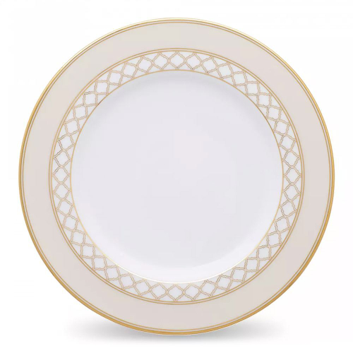 Тарелка закусочная Noritake Царский дворец, золотой кант 21 см, фарфор
