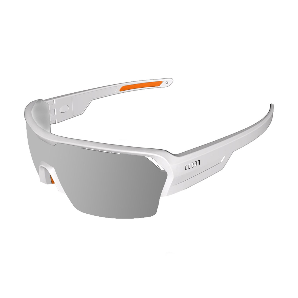 Спортивные очки с диоптриями OCEAN Race Matt White / Revo Grey Polarized lenses