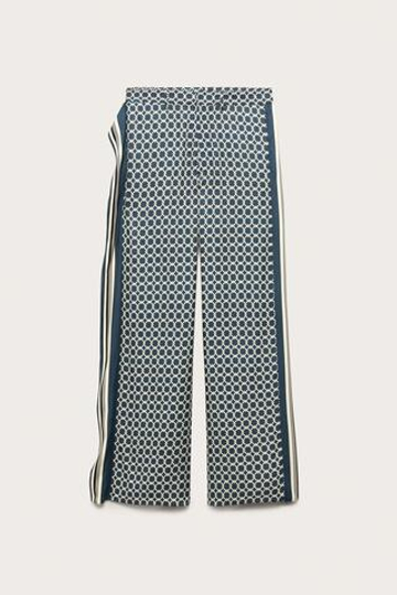 ZARA СТРУЯЩИЕСЯ БРЮКИ С БОКОВЫМИ ПОЛОСКАМИ — LIMITED EDITION, С ПРИНТОМ