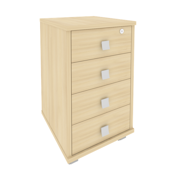 Стайл Тумба подкатная 4 ящ. с фолдингом Л.ТМ-4F 420*450*714