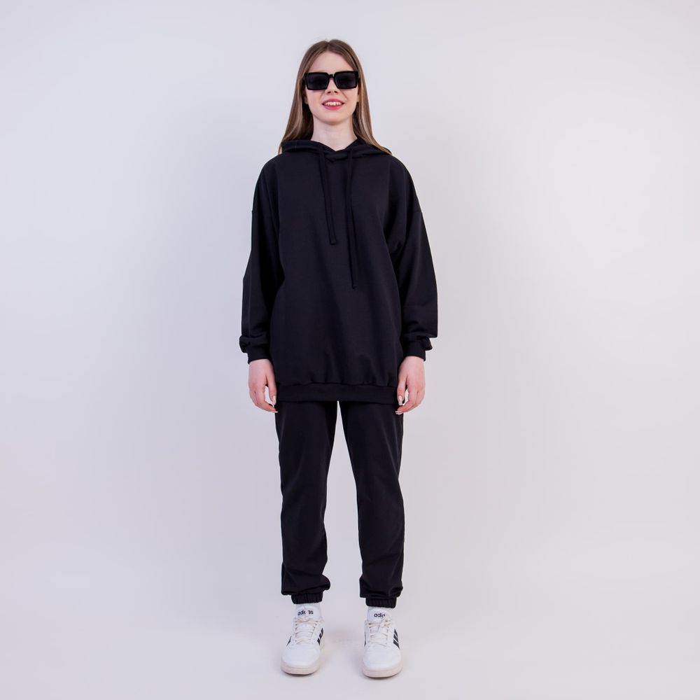 Худи оверсайз "Bb team BLACK" подростковое