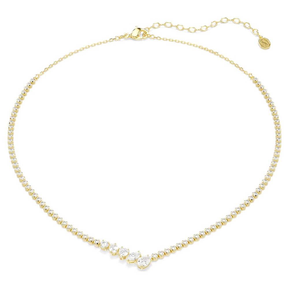 MESMERA:NECKLACE V-SHAPE WHI/GOS