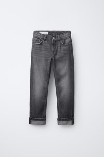 ZARA ДЖИНСЫ STRAIGHT, МЯГКИЙ СЕРЫЙ