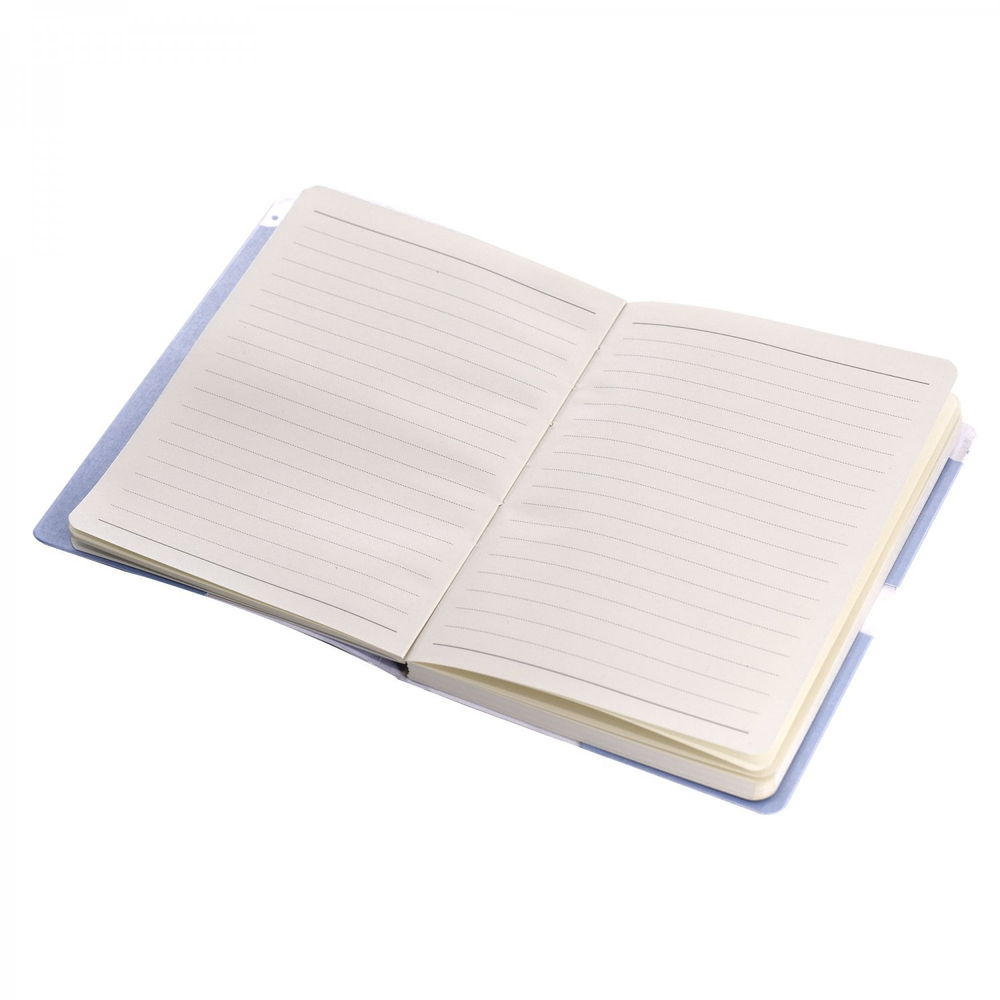 Записная книжка 12,5 см * 17,5 см , 7БЦ, Alingar, ламинация (soft touch), клапан на магн со стразой, 95л., комбинир. внутр. блок, "Мишка-водолаз"