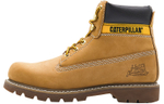 CAT Colorado Cow Leather Thermal Waterproof Abrasion Resistant Cushioning Crew Outdoor Boots Men"s Yellow