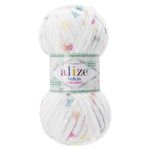 Пряжа Alize (Ализе) Mini Colors серия Бархат (Velluto) / уп.5 мот. по 100 г, 68м, 8112 принт