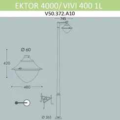 Наземный фонарь Vivi V50.372.A10.LXD6L Fumagalli