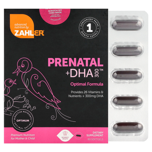 Zahler, Prenatal + DHA 300™, 180 капсул