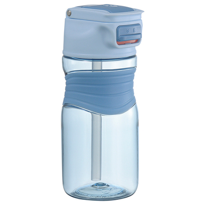 Бутылка для воды slow sip, 450 мл, голубая