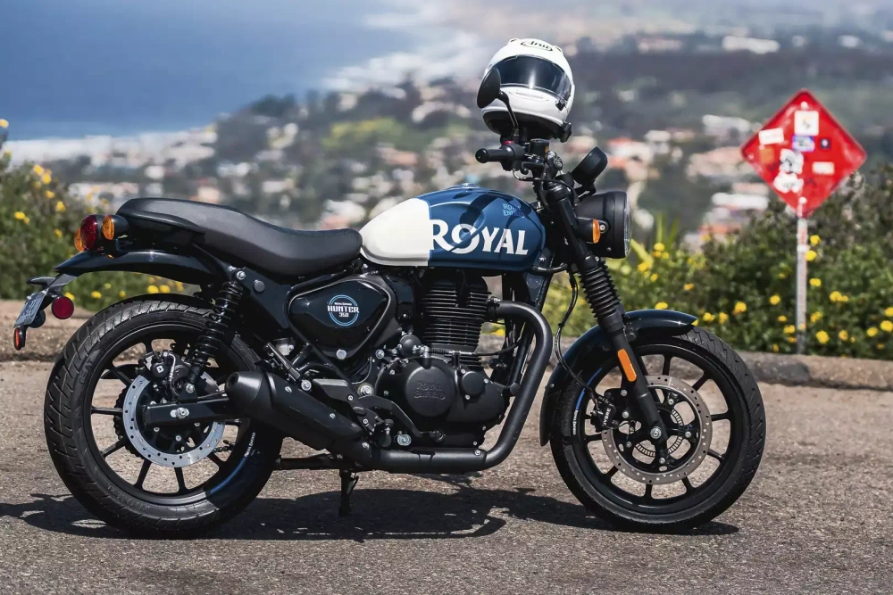 Royal Enfield Hunter 350 Rebel Blue 2026