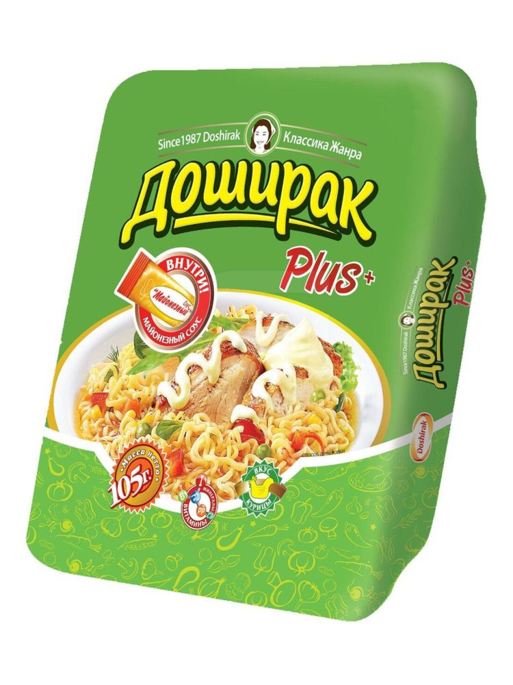 Лапша Доширак Плюс со вкусом курицы 105 г