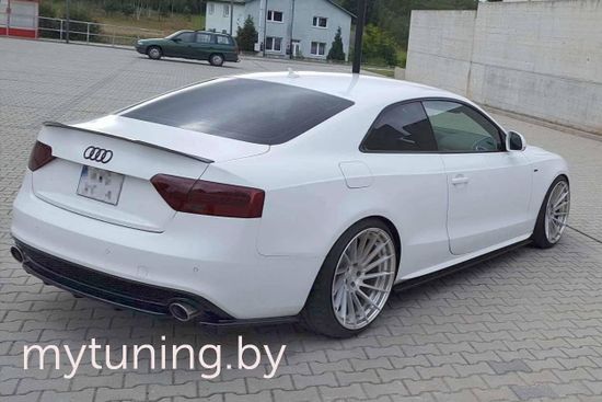 Накладки на бампер задний V.2 для AUDI A5 8T Coupe S-Line (11-15)