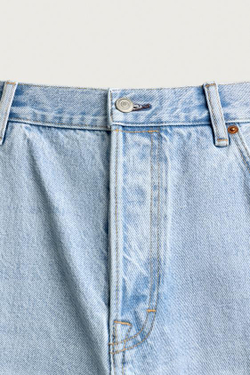 ZARA ДЖИНСОВЫЕ ШОРТЫ LOOSE FIT, ГОЛУБОЙ