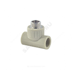 Тройник PP-R комбинированный серый Дн 20х1/2" НР VALFEX 10128020Г